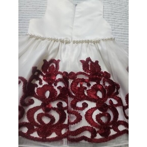 Princess Collection White And Red Gorgeous Dress, Special Occasion s- 18m Pearl - Picture 10 of 16